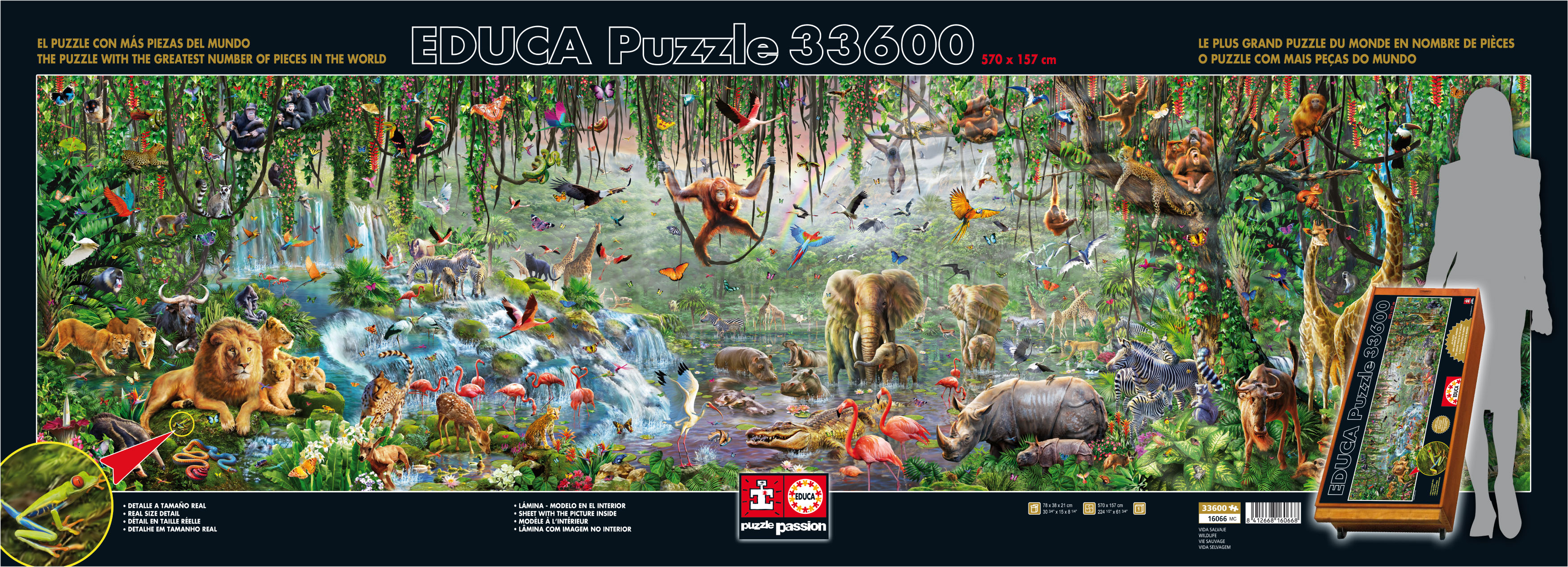 Wildlife puzzle Educa